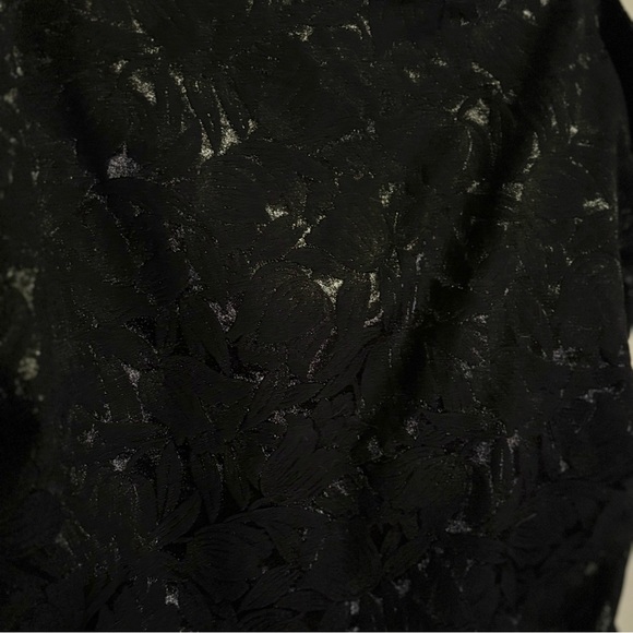 Dynamite Strapless Black Floral Pattern w Sheen Ruched Bodycon Party Dress NWT - Picture 10 of 16